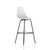 Eames Molded Plastic Bar Stool bar seating herman miller Black Base Frame Finish Alpine Standard Glide