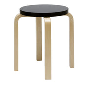 Stool E60 Stools Artek Lacquered Black Seat 