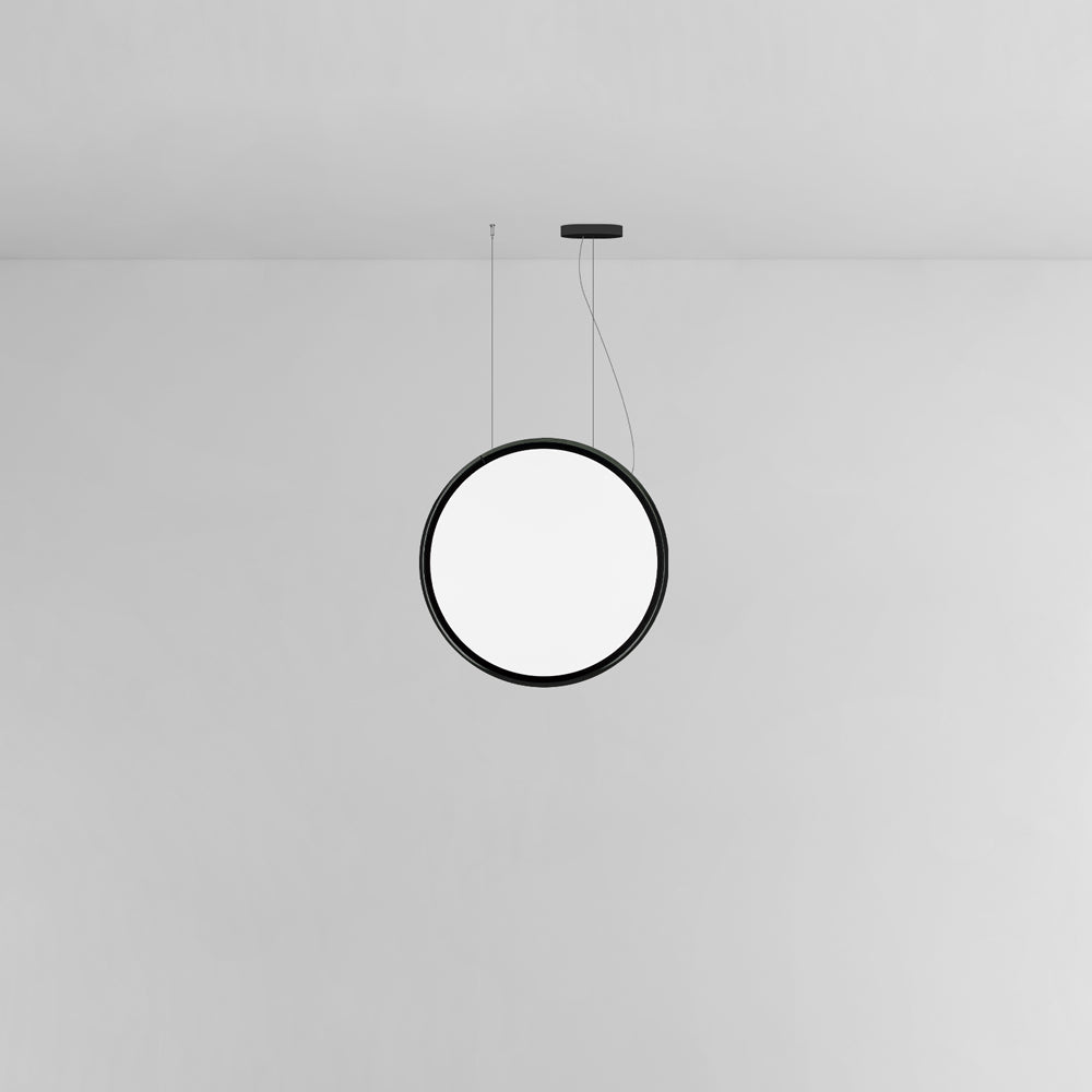 Discovery Vertical Suspension Pendant Lights Artemide 100 Black Dimmable 0-10V