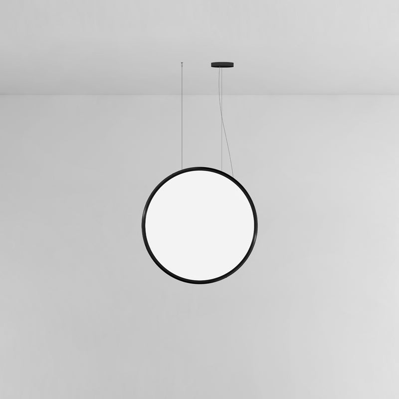 Discovery Vertical Suspension Pendant Lights Artemide 140 Black Dimmable 0-10V