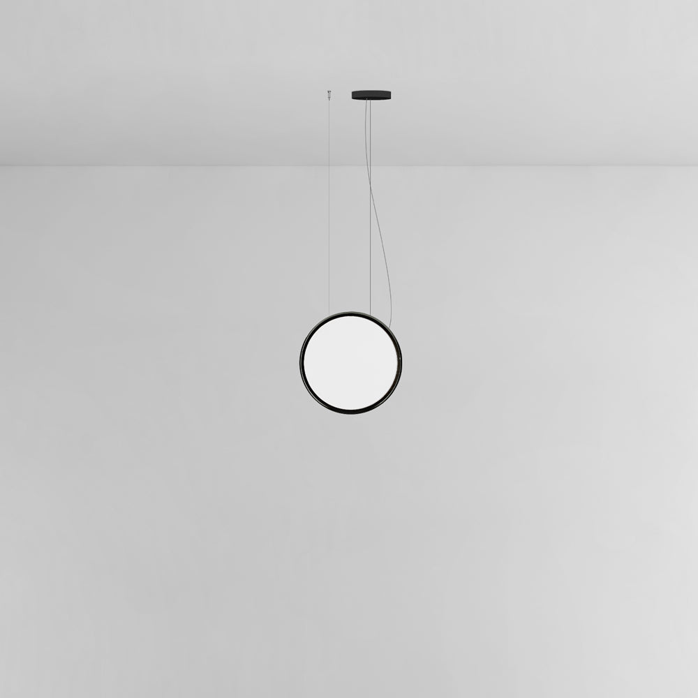 Discovery Vertical Suspension Pendant Lights Artemide 70 Black Dimmable 0-10V