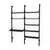 Branch-2 Shelving Unit w/ Desk Shelves Gus Modern Black Uprights / Black Brackets / Black Ash Shevles 