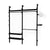 Branch-2 Wardrobe Unit Shelves Gus Modern Black Uprights / Black Brackets / Black Shevles 