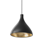 Swell Medium Pendant hanging lamps Pablo Black/Brass 