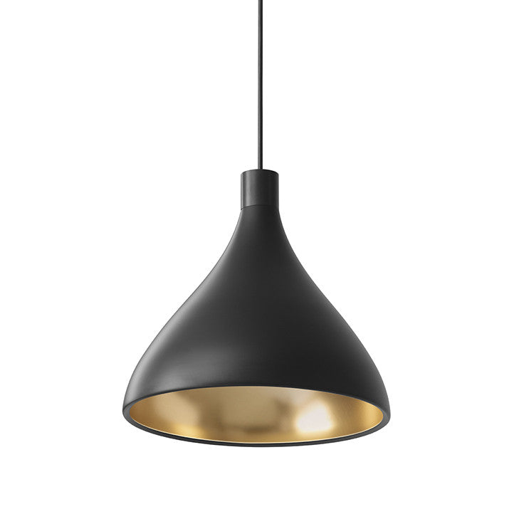 Swell Medium Pendant hanging lamps Pablo Black/Brass 