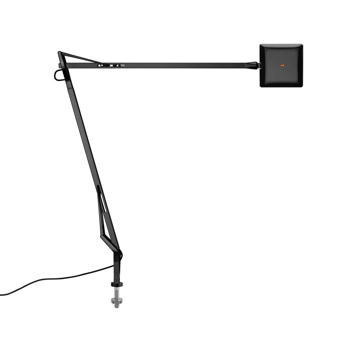 Kelvin Edge LED Table Lamp Table Lamps Flos Black Desk Support Visible Cable 