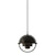 Multi-Lite Pendant Light- Small hanging lamps Gubi Black Brass Base/Black Brass 