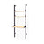 Branch-1 Shelving Unit w/ Desk Shelves Gus Modern Black Uprights / Black Brackets / Black Ash Shevles 