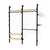 Branch-2 Wardrobe Unit Shelves Gus Modern Black Uprights / Black Brackets / Blonde Shelves 