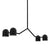 Tandem 4-Head Pendant Lamp Pendant Lights Gus Modern Black 