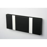 Knax Horizontal Colored Coat Hook Coat Hooks Loca 2 hooks Aluminum Soft Black