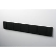 Knax Horizontal Colored Coat Hook Coat Hooks Loca 6 hooks Black Soft Black