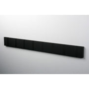 Knax Horizontal Colored Coat Hook Coat Hooks Loca 8 hooks Black Soft Black