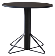 REB004 Kaari Round Dining Table Dining Tables Artek Linoleum black Oak, black lacquered 