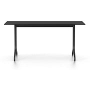 Belleville Rectangular Table Dining Tables Vitra 63" L x 29.5" - black solid core top - outdoor 