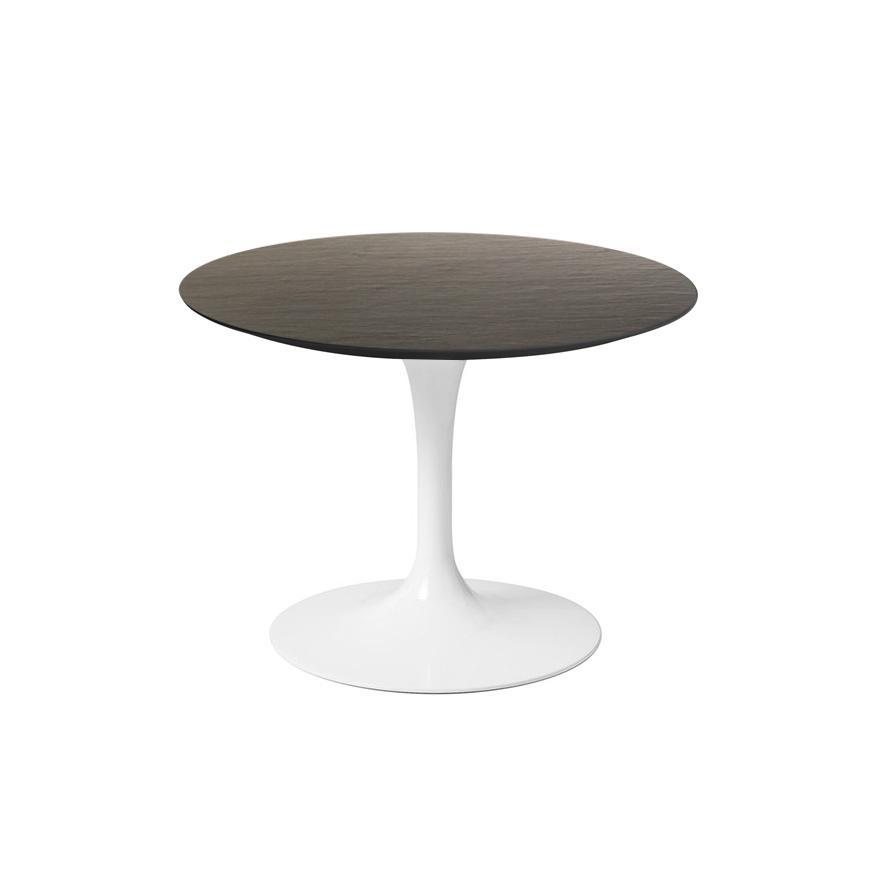 Saarinen Side Table - 20" Outdoor Outdoors Knoll Black Vetro Bianco 