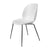 Beetle Dining Chair with Conic Base - Unupholstered Chairs Gubi Black Base White Plastic glides