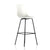 Eames Molded Plastic Bar Stool bar seating herman miller Black Base Frame Finish White Standard Glide