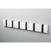 Knax Horizontal Colored Coat Hook Coat Hooks Loca 6 hooks Black White