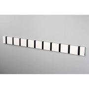 Knax Horizontal Colored Coat Hook Coat Hooks Loca 10 hooks Black White