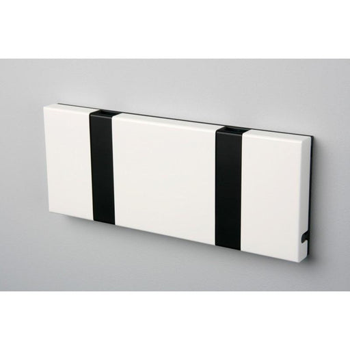 Knax Horizontal Colored Coat Hook Coat Hooks Loca 2 hooks Black White