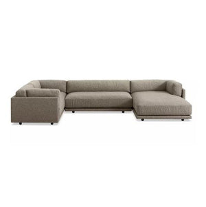Sunday L Sectional Sofa With Chaise sofa BluDot Right Arm Sanford Black 