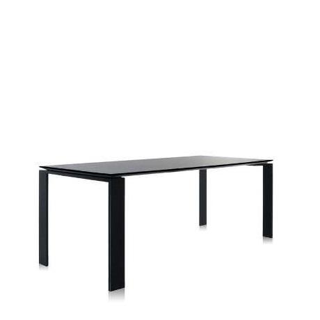 Four Table - Laminate Top Dining Tables Kartell Medium - 75" +$195.00 Black Body/Black Top 
