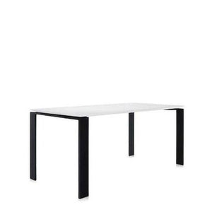 Four Table - Laminate Top Dining Tables Kartell Medium - 75" +$195.00 Black Body/White Top 