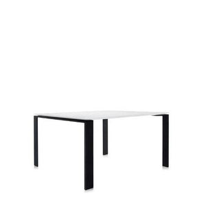 Four Table - Laminate Top Dining Tables Kartell Square - 51" +$195.00 Black Body/White Top 