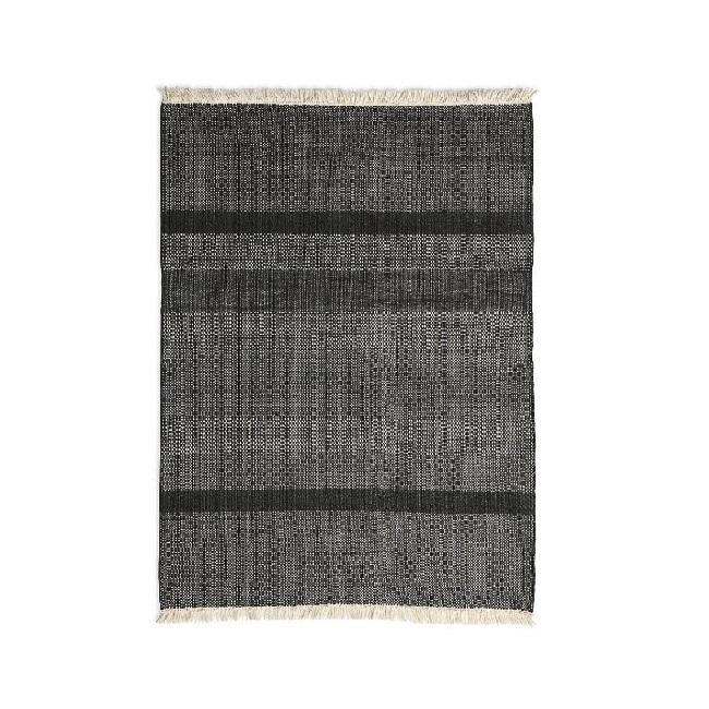 Tres Texture Rug Rugs NaniMarquina Black Small - 5’7" x 7’10" 