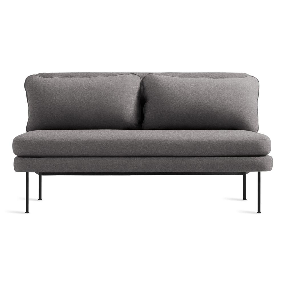 Bloke 60" Armless Sofa Sofa BluDot Gabro Grey 