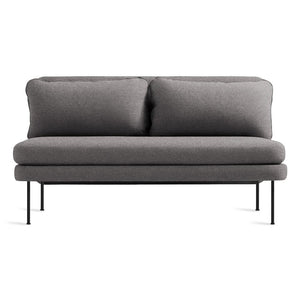 Bloke 60" Armless Sofa Sofa BluDot Gabro Grey 