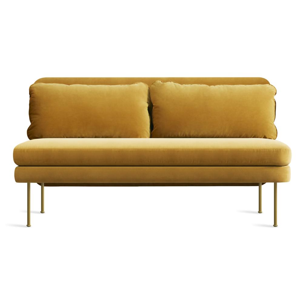 Bloke 60" Armless Sofa Sofa BluDot Ochre Velvet 