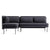 Bloke Armless Sofa with Chaise Sofa BluDot Rostenkowski Blue Left Chaise 