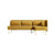 Bloke Armless Sofa with Chaise Sofa BluDot Ochre Velvet Right Chaise 