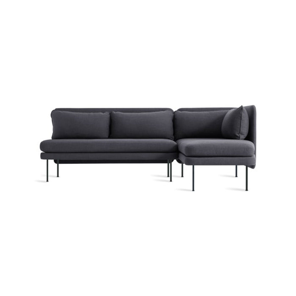 Bloke Armless Sofa with Chaise Sofa BluDot Rostenkowski Blue Right Chaise 