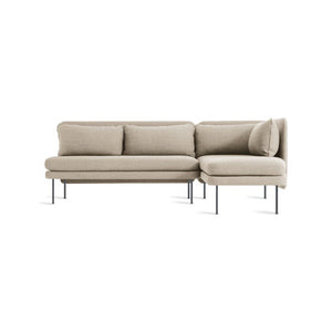 Bloke Armless Sofa with Chaise Sofa BluDot Tait Stone Right Chaise 