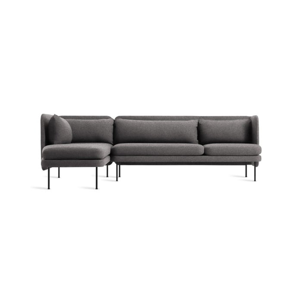 Bloke Sofa with Chaise Sofa BluDot Gabro Grey Left Chaise 