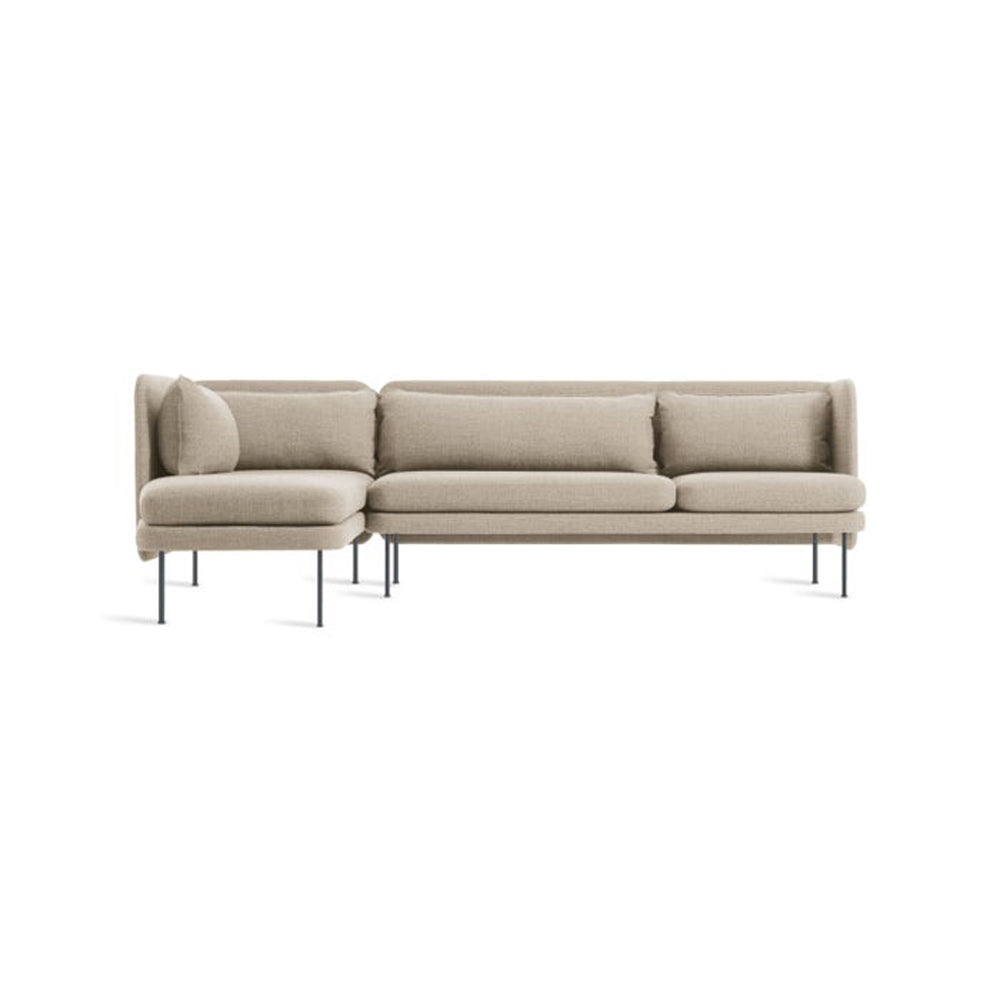 Bloke Sofa with Chaise Sofa BluDot Tait Stone Left Chaise 