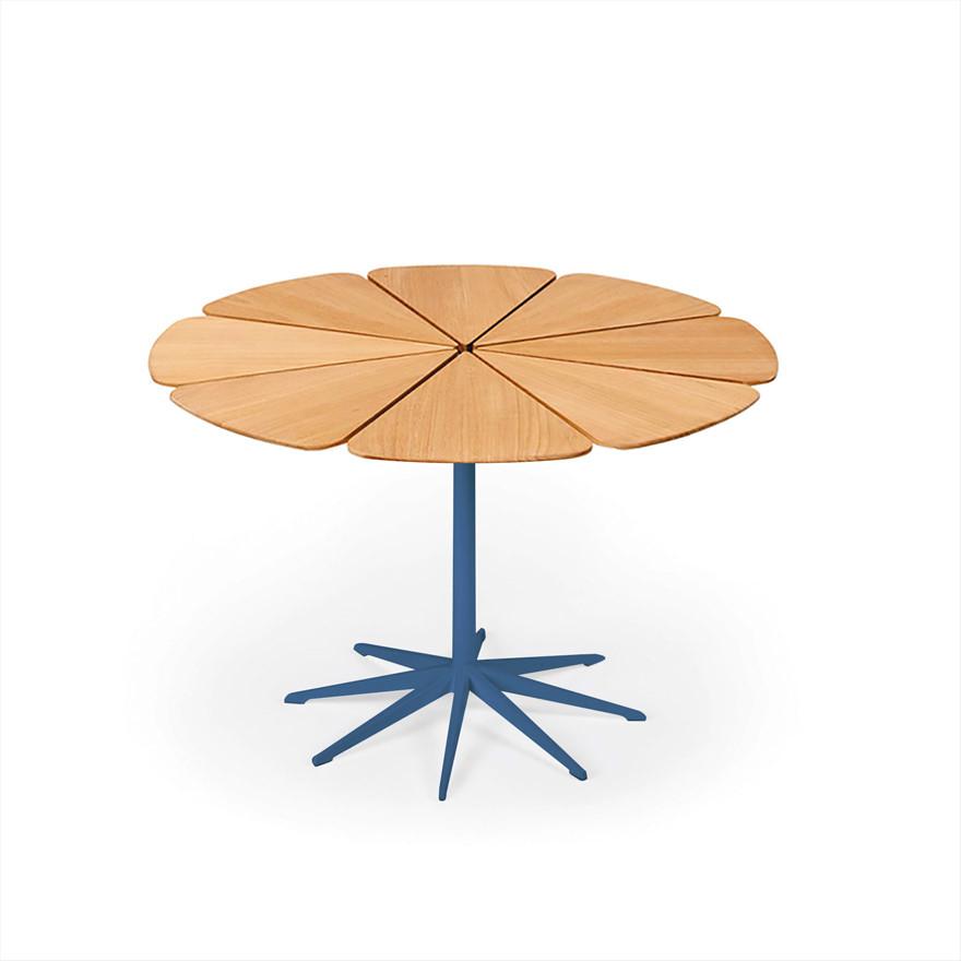 Petal Dining Table Outdoors Knoll Teak Petals +$81.00 Blue 