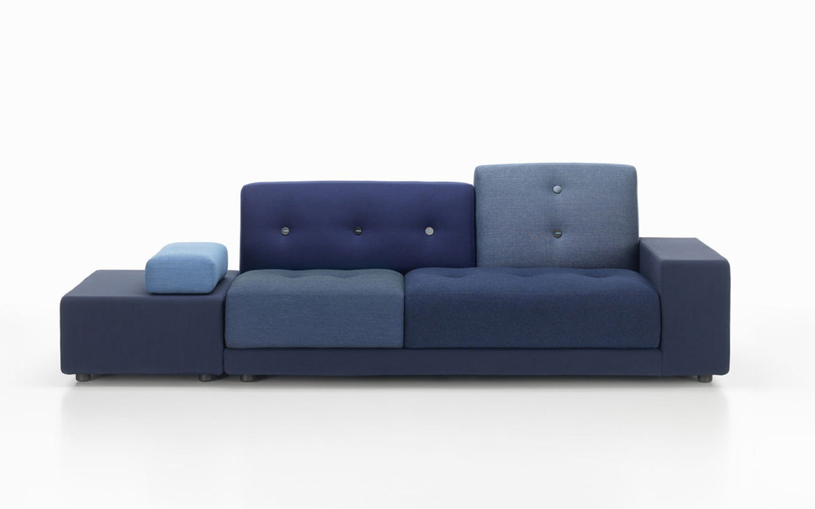 Polder Sofa Sofa Vitra armrest right / sitting left night blue 
