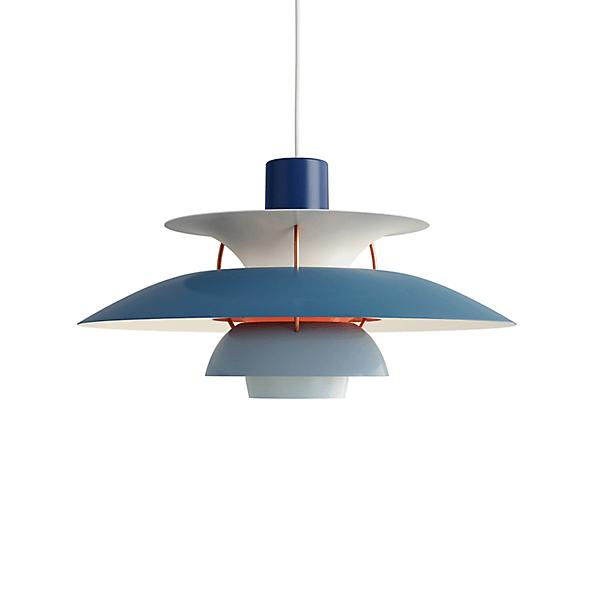 PH 5 Pendant Light hanging lamps Louis Poulsen Hues of Blue 