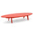 Bolinas Surfboard Cocktail Table Coffee Tables Loll Designs Apple Red 