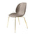 Beetle Dining Chair with Conic Base - Unupholstered Chairs Gubi Brass New Beige Plastic glides