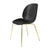 Beetle Dining Chair with Conic Base - Unupholstered Chairs Gubi Brass Black Plastic glides