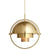 Multi-Lite Pendant Light hanging lamps Gubi All brass 