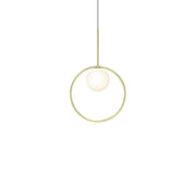 Bola Halo Led Pendant Pendant Lights Pablo Brass 12" 