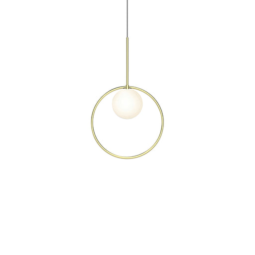 Bola Halo Led Pendant Pendant Lights Pablo Brass 12" 