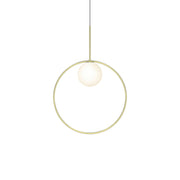 Bola Halo Led Pendant Pendant Lights Pablo Brass 18" 