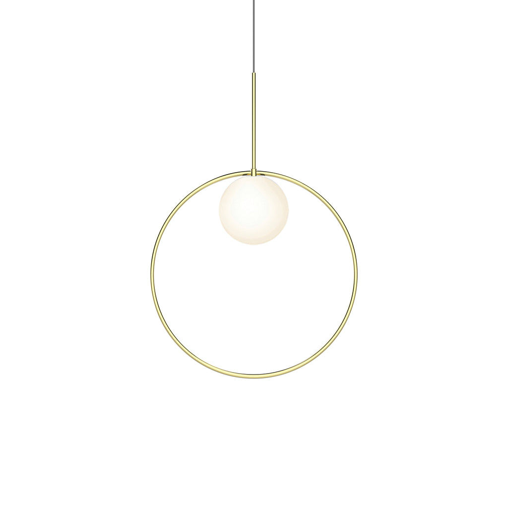 Bola Halo Led Pendant Pendant Lights Pablo Brass 18&quot; 